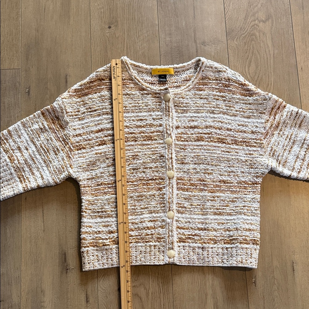 St John Ladies Wool Blend Button Front Cardigan S… - image 12